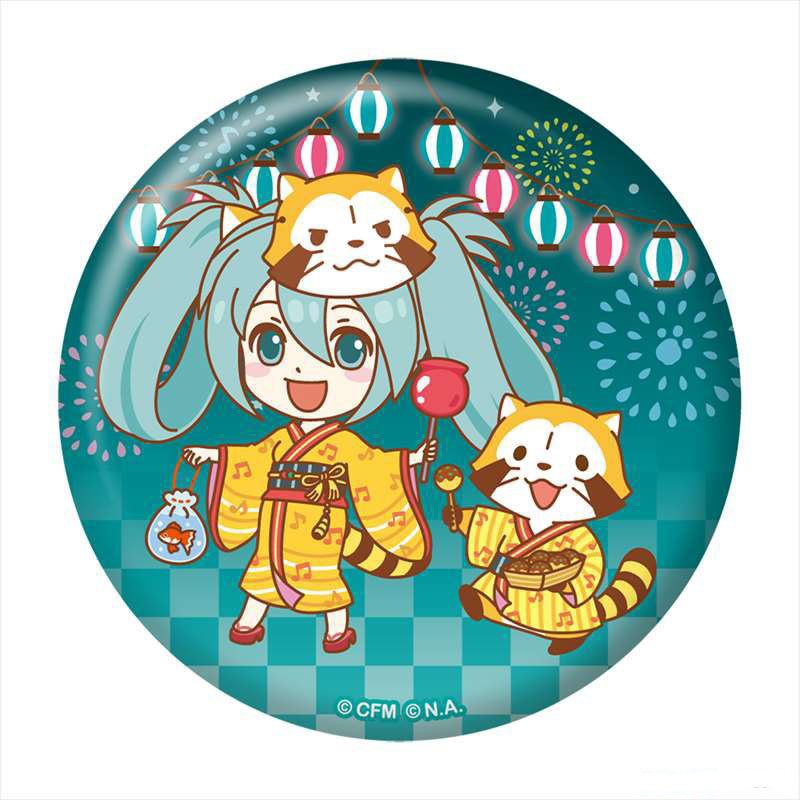 Huy hiệu in hình Vocaloid phụ kiện cài áo túi anime chibi dễ thương xinh xắn m01