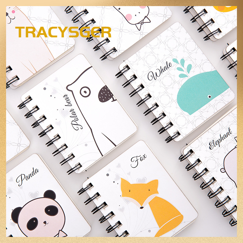 Cute animal rollover coil notebook mini portable notebook pocket notepad