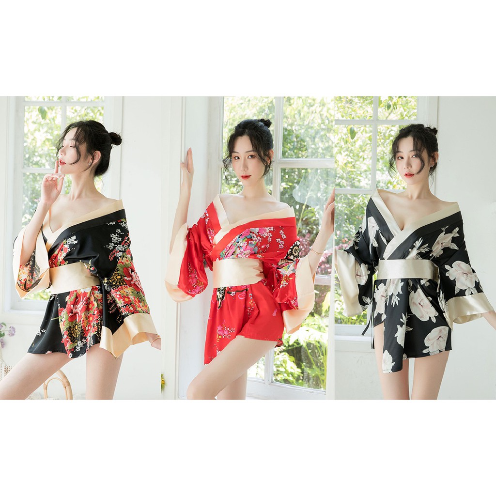 No.18 A046 phong cách nhật bản kimono Bộ đồ ngủ sexy kích thích gợi tình/ Trang phục hóa trang/ Gợi Cảm Cosplay BCS21