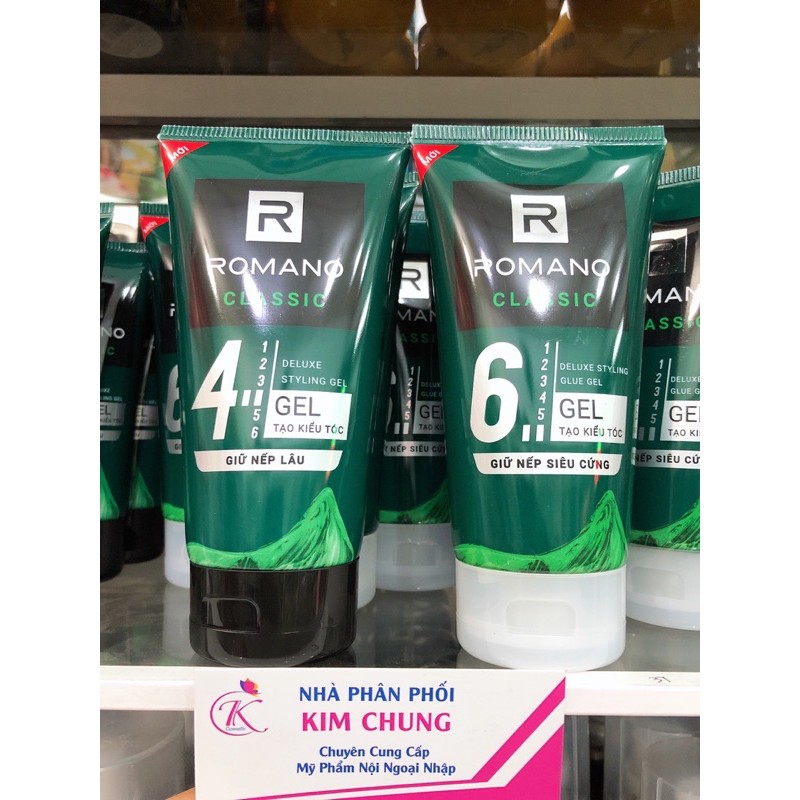 Gel tạo kiểu tóc Romano Classic 50g, 150g