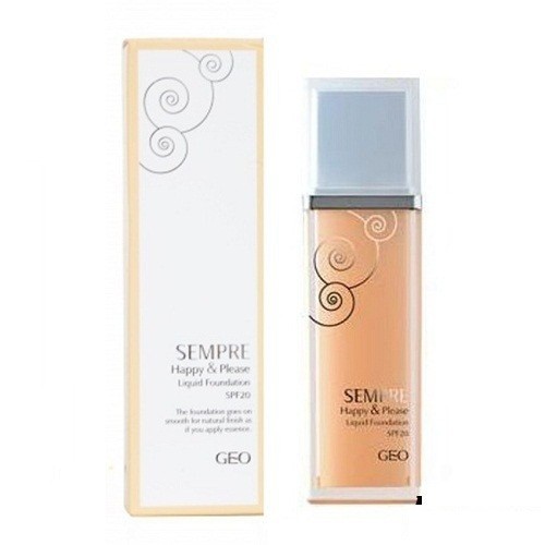 KEM NỀN TRANG ĐIỂM GEO SEMPRE HAPPY PLEASE LIQUID FOUNDATION 40ML CHÍNH HÃNG - 3576