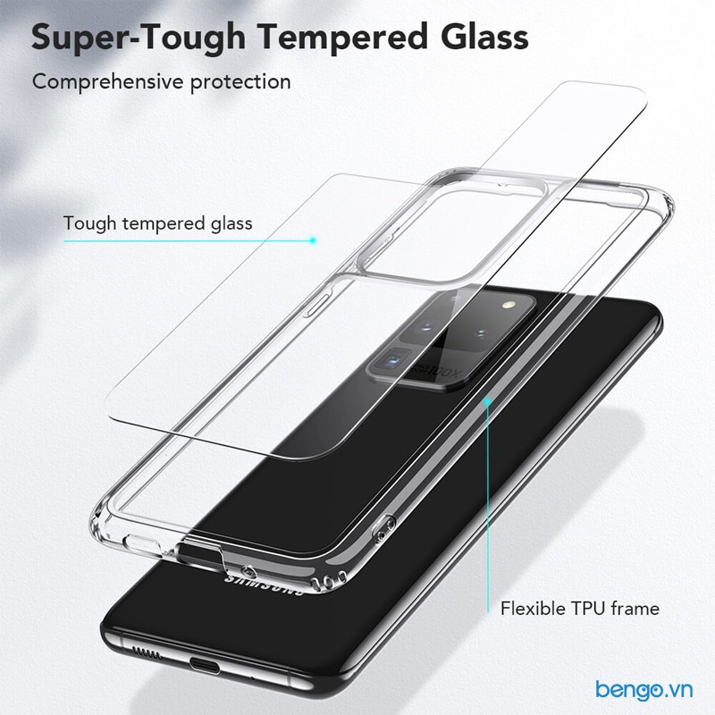 Ốp lưng Samsung Galaxy S20 Ultra/S20 Plus ESR Mimic Tempered Glass