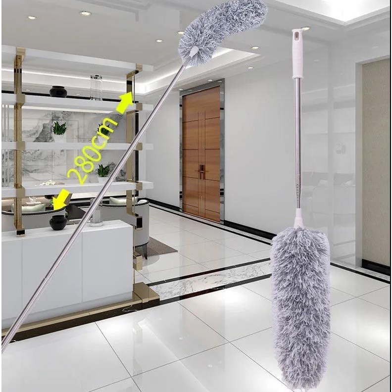 Chổi quét trần làm sạch màng nhện cáng dài xếp gọn