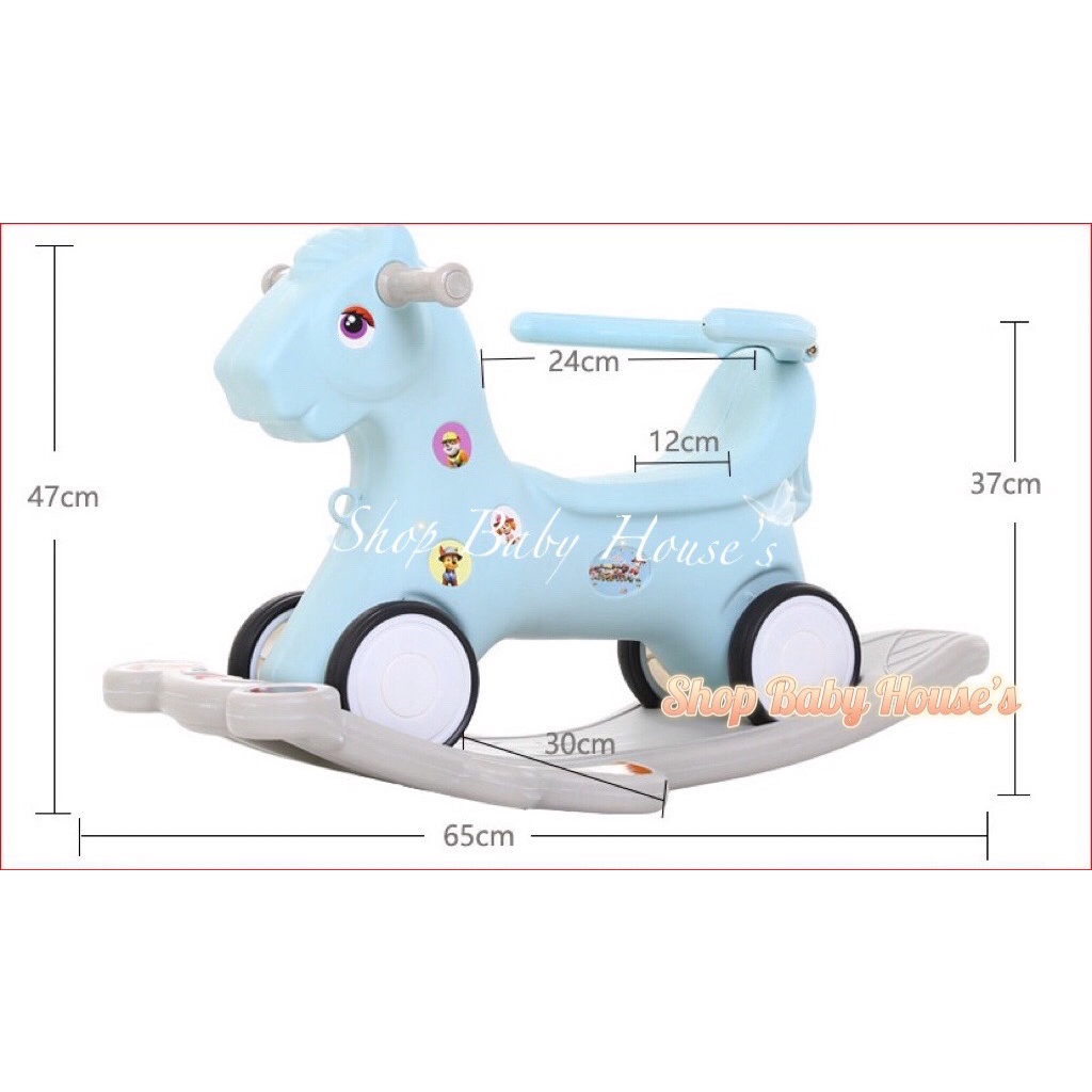 Ngựa Bập Bênh cho bé 3 in 1