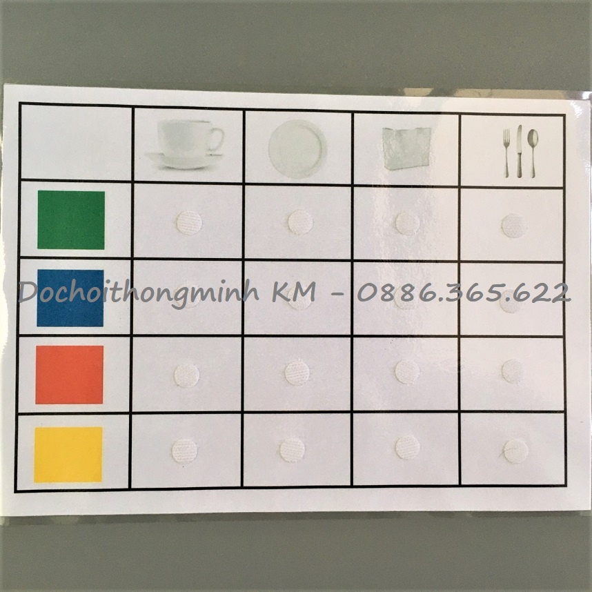 HỌC LIỆU - Phân loại màu sắc đồ vật tương ứng
