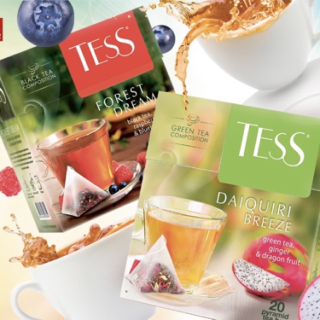 [Mix 20 gói] Trà hoa quả Tess - ginger mojito, summer time, bluebery tart, banana split. chocolate kiss | BigBuy360 - bigbuy360.vn