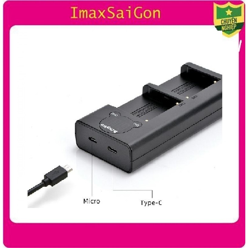 SẠC ĐÔI KINGMA FOR SONY NP-F970/F750/F550