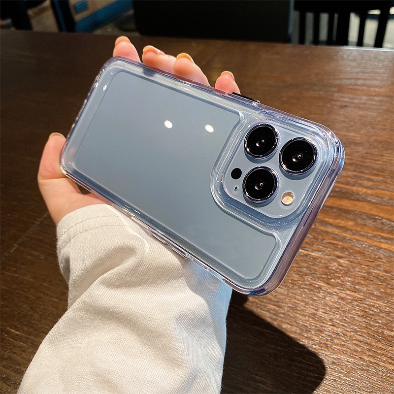 【Upgrade】Transparent Space Phone Case compatible for IPhone 13 12 11 Pro Xs MAX XR X I7+ 8+ Plus SE2 Drop Protection Back Cover
