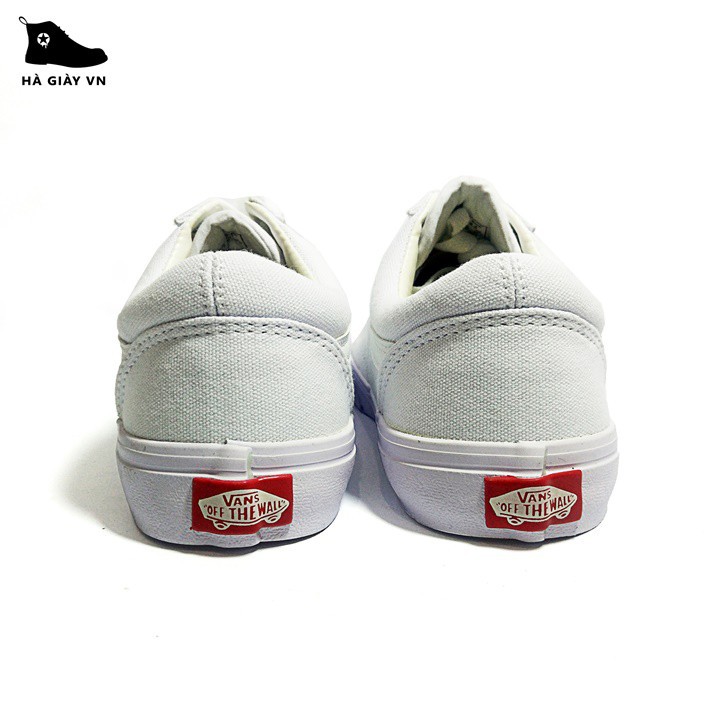 Giày Sneaker  old skool nam nữ full trắng đủ size