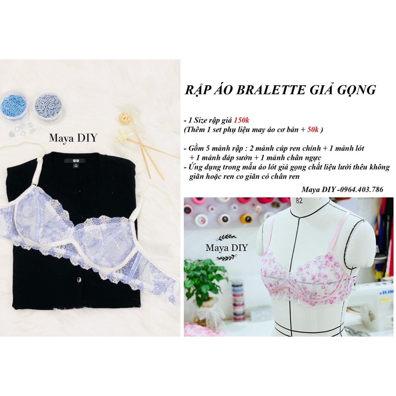 Rập giấy áo bra giả gọng
