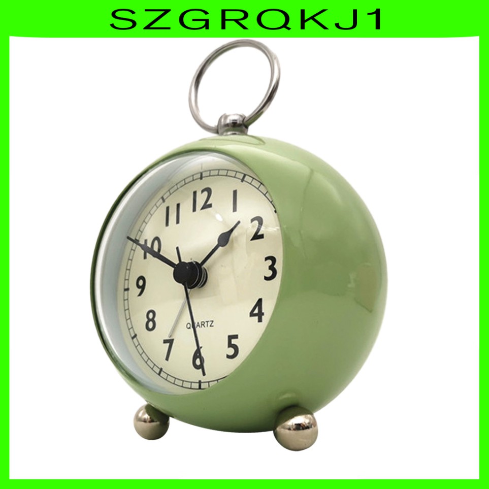 2 Đồng Hồ Báo Thức Quartz Để Bàn Màu Xanh Lá