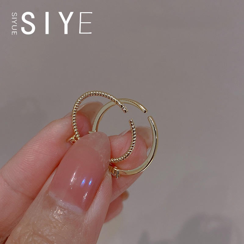 Set 2 Nhẫn Mạ Vàng 14K Đính Đá Zircon Hình Trái Tim Có Thể Điều Chỉnh