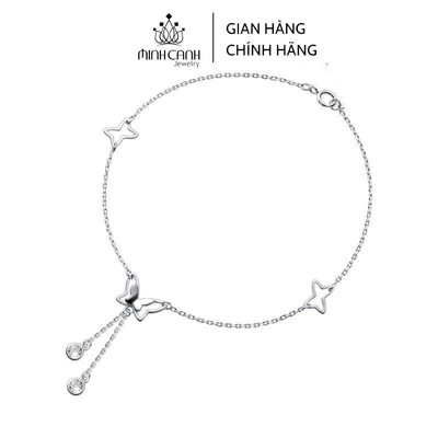 Lắc Chân Bạc Nữ Hình Cánh Bướm - Minh Canh Jewelry