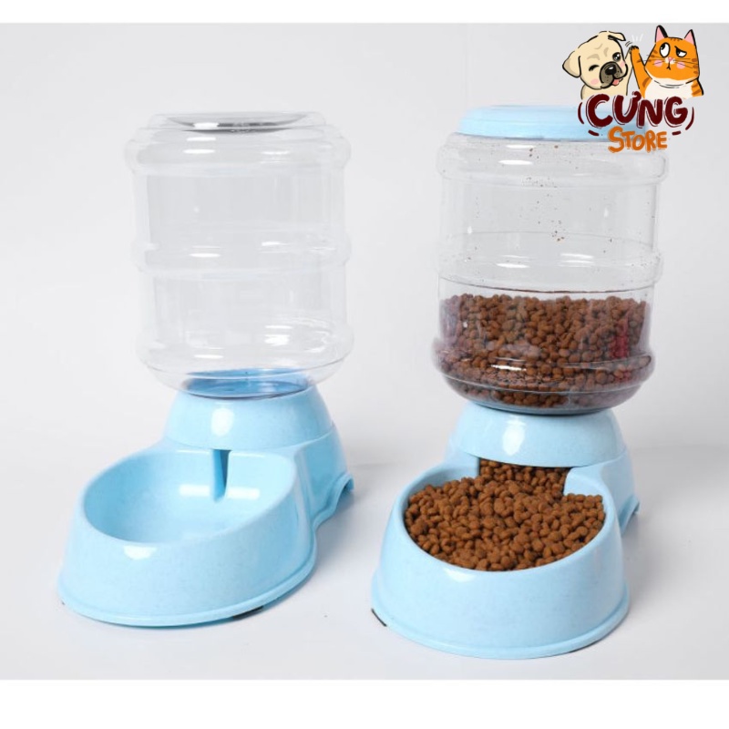 Bình nước, thức ăn tự động cho chó mèo cao cấp Cưng Store CS16 đựng nhiều nước tự đổ nước cho chó