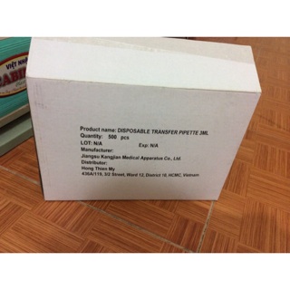 Combo 100 ống pipett