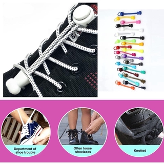 Cặp dây giày co giãn có khóa tròn nhanh chóng tiện dụng