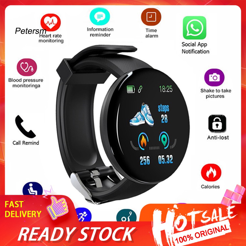 Bộ Vòng Tay Thể Thao Thông Minh Giám Sát Nhịp Tim &amp; Huyết Áp Xpd18