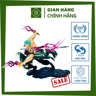 Mô Hình One Piece Zoro 3000 thế giới có 2 đầu 3 vòng hắc kiếm cao 21cm nặng 800gram bản cao cấp, figure mô hình anmie