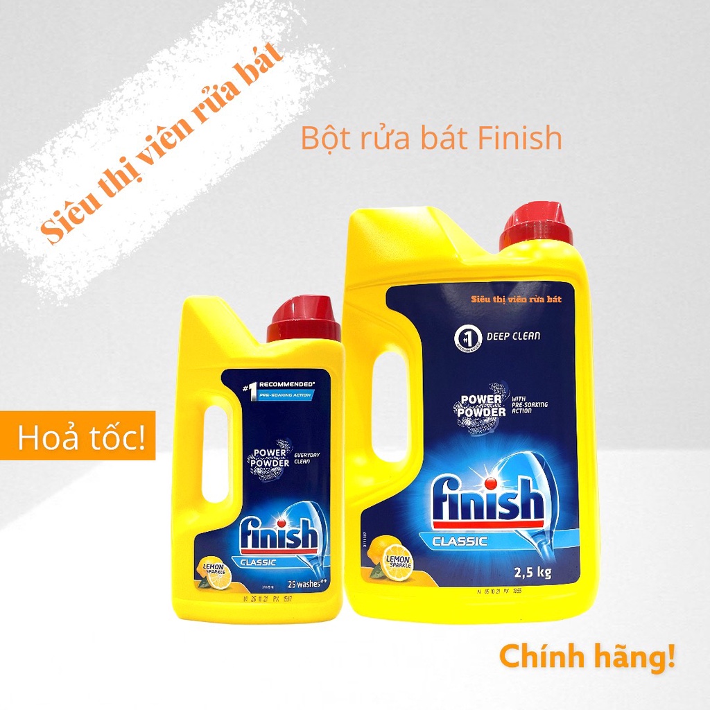 Bột rửa bát Finish 2,5kg [rẻ vô địch]