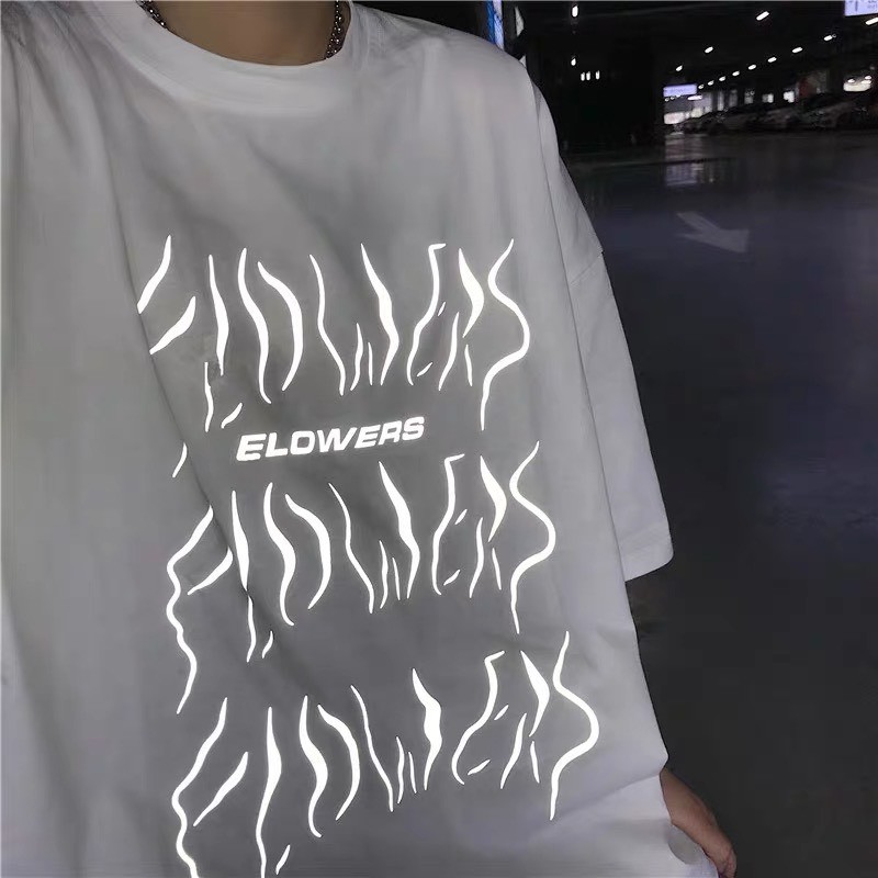 ÁO THUN PHẢN QUANG FLOWERS UNISEX OVERSIZED