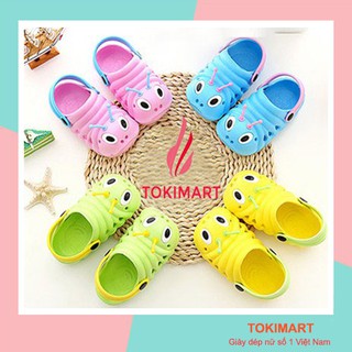 Dép đi trong nhà cho bé gái, bé trai, dép cho bé hình Sâu nhộng GS46