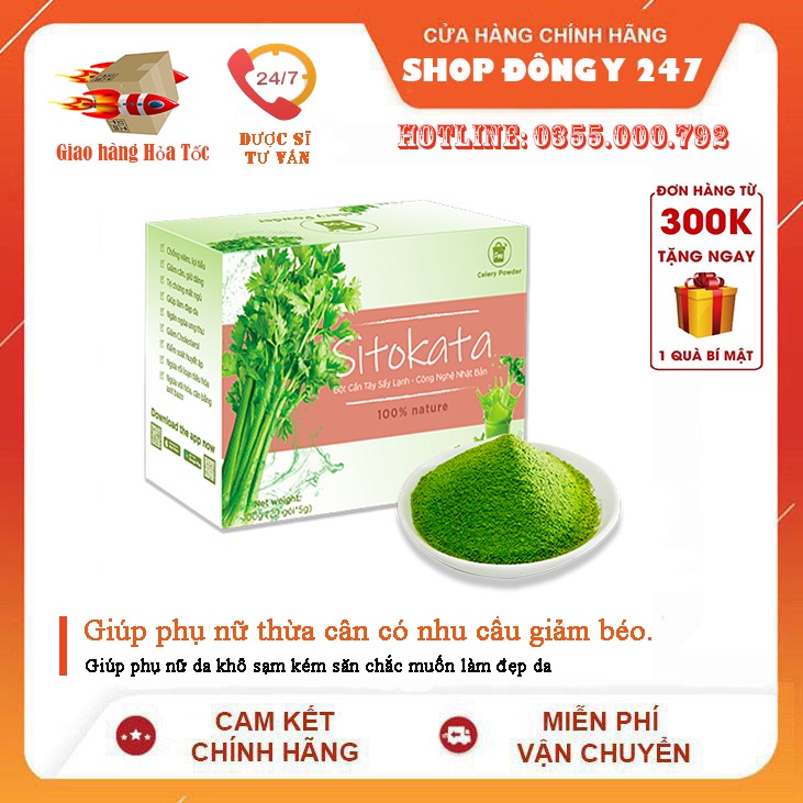 ✅[RẺ VÔ ĐỊCH] Bột cần tây Sitokata Chính Hãng
