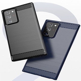 Ốp lưng dẻo Samsung Galaxy Note 20, Note 20 Ultra, Note 20 Plus vân sợi cacbon chống sốc Rugger Amor, chống va đập mạnh