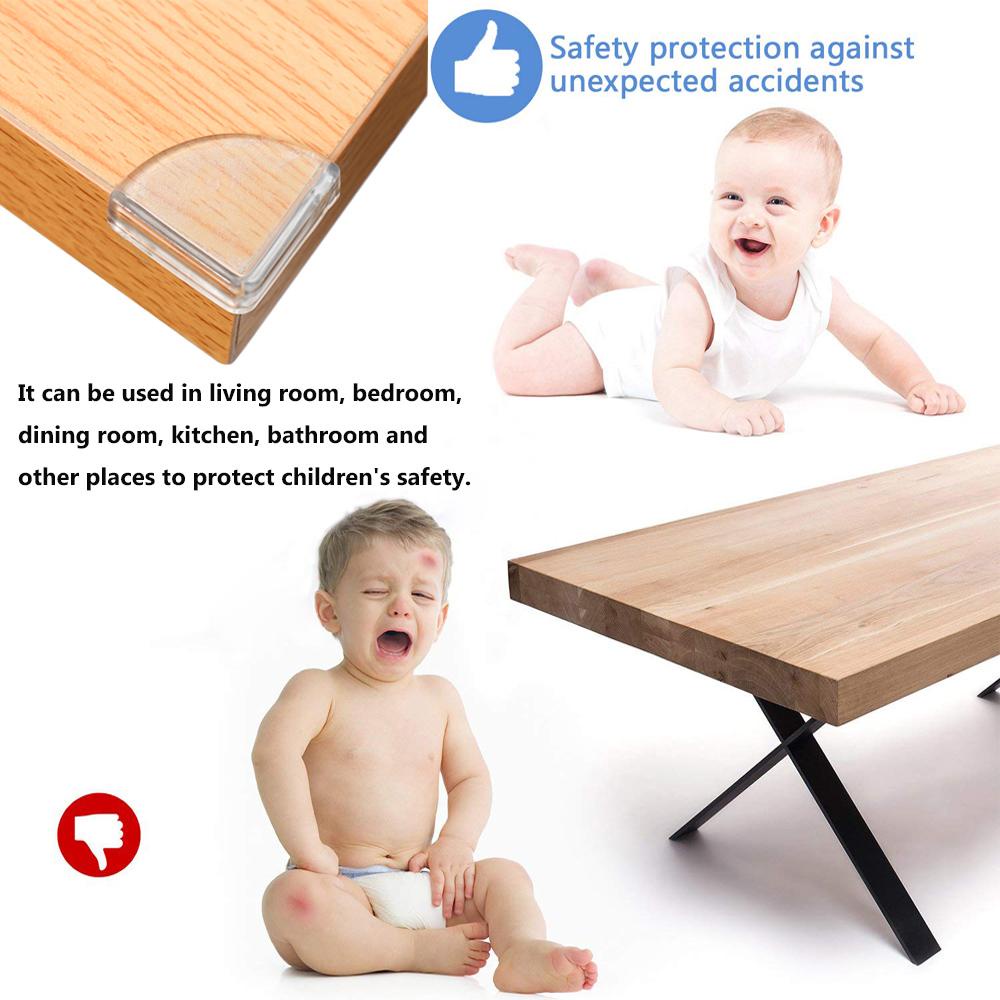 Bộ 8 Miếng Bọc Cạnh Bàn Mềm Mại Bảo Vệ An Toàn Cho Bé