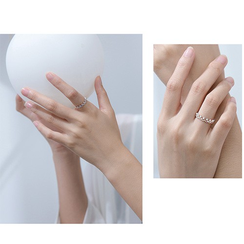 Nhẫn bạc nữ S925 Bảo Ngọc Jewelry N2455 cao cấp