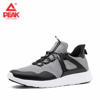 Giày thể thao Nam PEAK Casual E84667E - Ghi