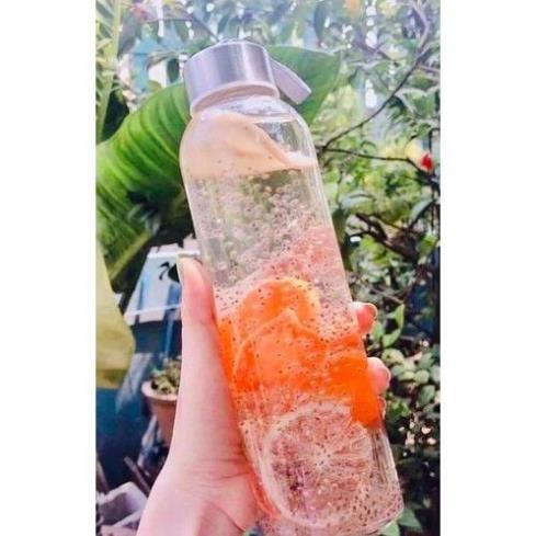 Bình Nước Thủy Tinh, Chai Detox Có Dây Xách 500ml | BigBuy360 - bigbuy360.vn