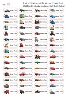 Sticker mẫu mới cho bé