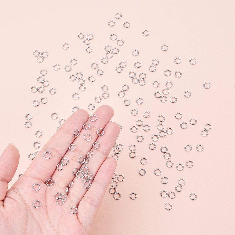 Gói 10g vòng nối bằng thép không gỉ 304 kích thước 4/5/6/7/8mm