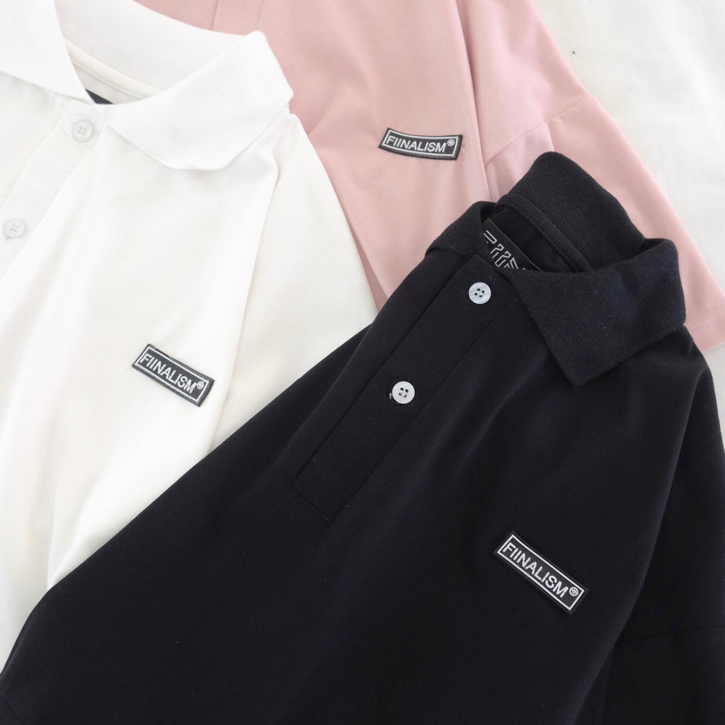 Áo thun croptop polo tay lỡ form rộng nhiều màu Fiinalism ulzzang - Made by Fiin (có ảnh cận chất) | BigBuy360 - bigbuy360.vn