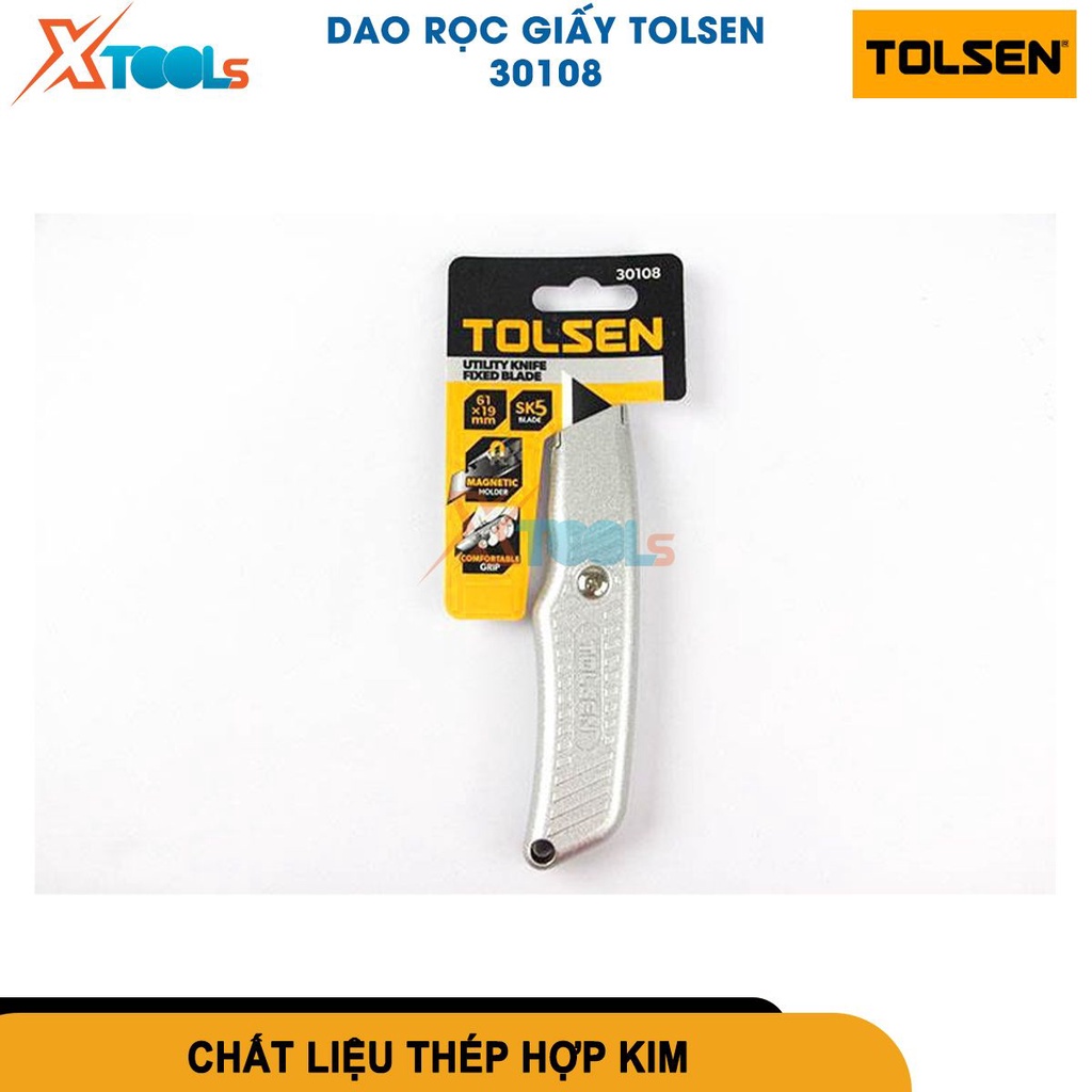 Dao rọc giấy Tolsen 30108 kích thước 61x19mm sắc bén linh hoạt, chuyên dụng cho cắt tỉa [CHÍNH HÃNG][XTOOLS]