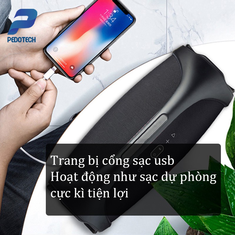 Loa bluetooth Boombox Pedotech Công suất 30W Nghe nhạc 5-6h BASS CĂNG,loa blutooth ÂM THANH SỐNG ĐỘNG cho Vinahouse, EDM