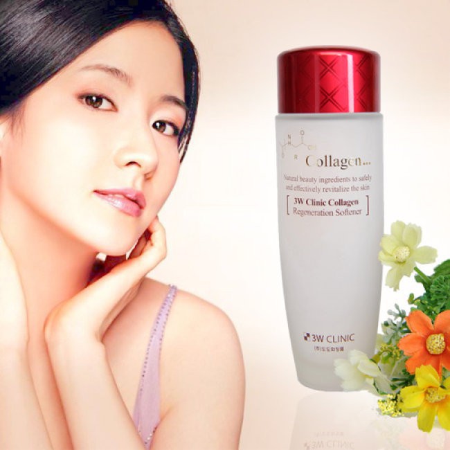 Nước hoa hồng cao cấp 3W Clinic có hàm lượng collagen trắng da, chống lão hóa (cam kết Chính hãng  - HÀN QUỐC )