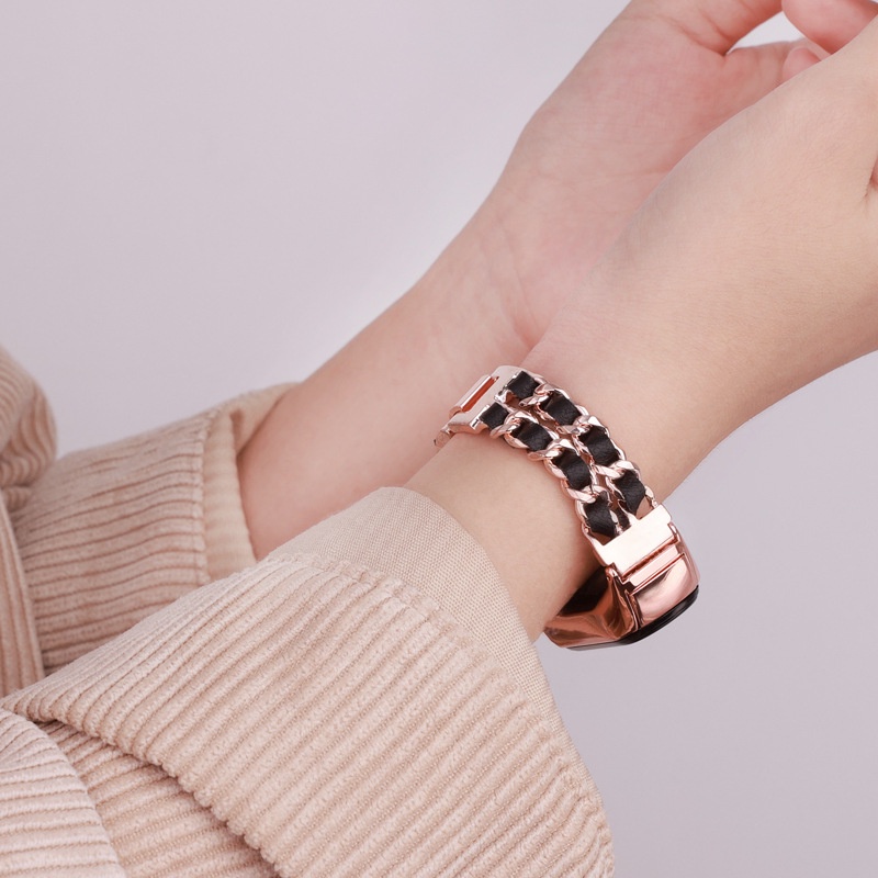 Dây Đeo Inox Sang Trọng Cho Đồng Hồ Thông Minh Xiaomi Mi Band 7 6 5 4 3