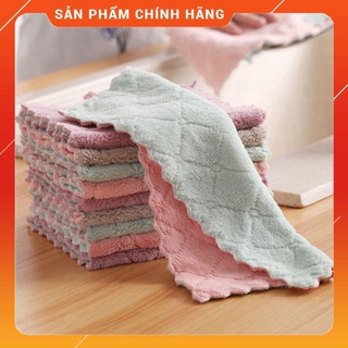 Sét 10 khăn lau nhà bếp đa năng 2 mặt siêu thấm nước