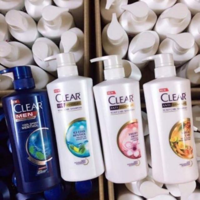 Dầu gội đầu Clear Thái Lan, Dầu gội clear men, bạc hà, anh đào, thảo dược.