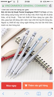 Bút chì kim kỹ thuật Graphgear 500