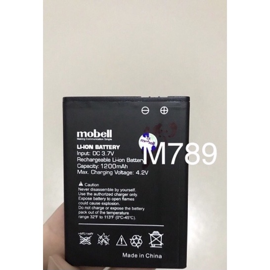 Pin mobell m789 điện thoại nắp gập chính hãng