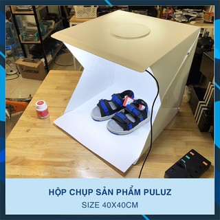 Hộp chụp sản phẩm 40*40cm PULUZ 2 đèn LED siêu sáng