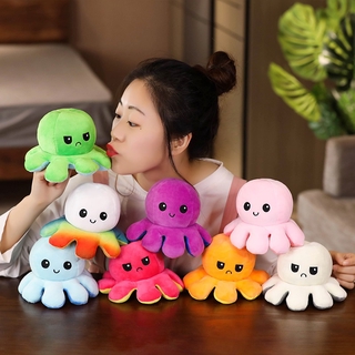Flipped double-sided stuffed octopus