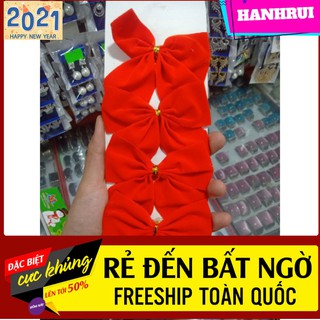 nơ nhung trang trí cute phô mai que đỏ rực