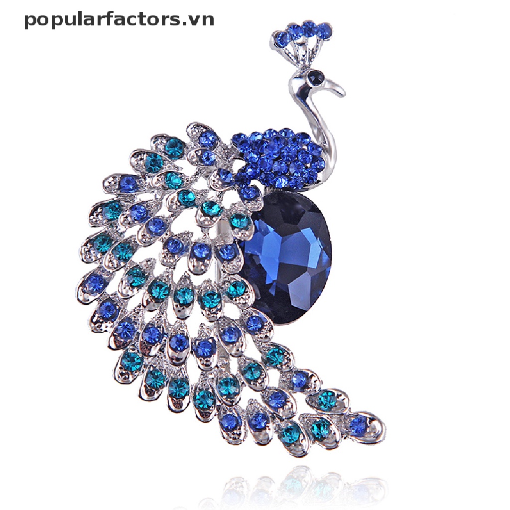 Ghim cài áo hình công đính đá nhân tạo lấp lánh thời trang