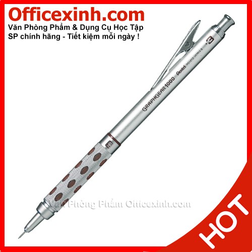 [Tặng ruột chì 0.3] + Bút chì bấm Pentel 0.3mm Graphgear 1000 PG1013E - Nhật Bản