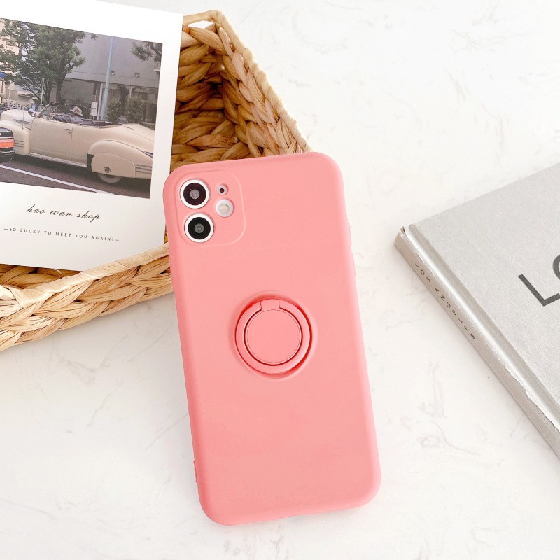Ốp lưng iphone Trơn dẻo kèm ring 5/5s/6/6plus/6s/6splus/7/7plus/8/8plus/x/xr/xs/11/12/pro/max/plus/promax | BigBuy360 - bigbuy360.vn