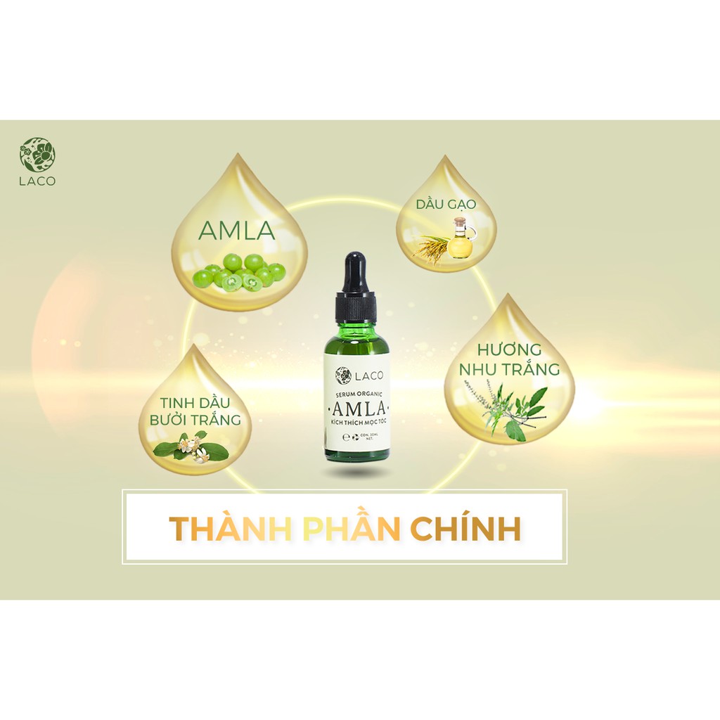 [Freeship + quà tặng] Combo 3 sản phẩm AmLa ngăn rụng tóc