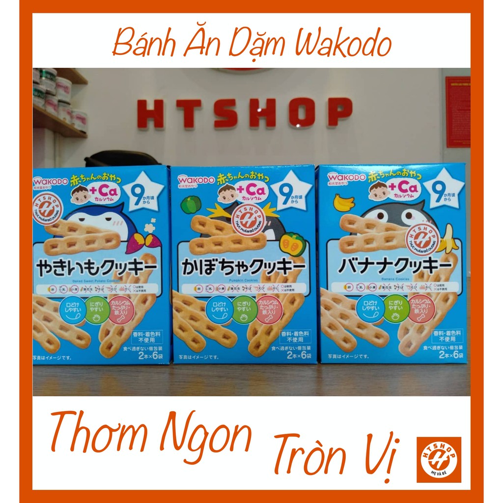 ( Đủ Mẫu - Đủ Vị ) Bánh Ăn Dặm Wakodo Cho Bé Từ 7 Đến 9 Tháng - Nhật Bản (Hạn Sử Dụng 2021)